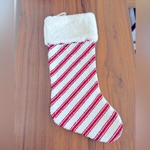 Gigi Seasons Christmas Stocking Peppermint Sequin